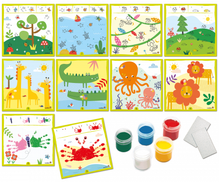 Set Creativ Pictura cu amprente, 2 - 5 ani, Ludattica [1]