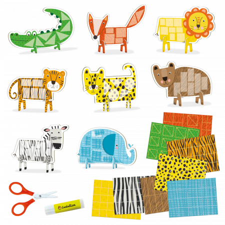 Creeaza cu mine, joc indemanare - Colaje cu animale, Ludattica, 3-5 ani [2]