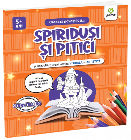 Carti pentru copii - Creează povești cu... SPIRIDUȘI ȘI PITICI