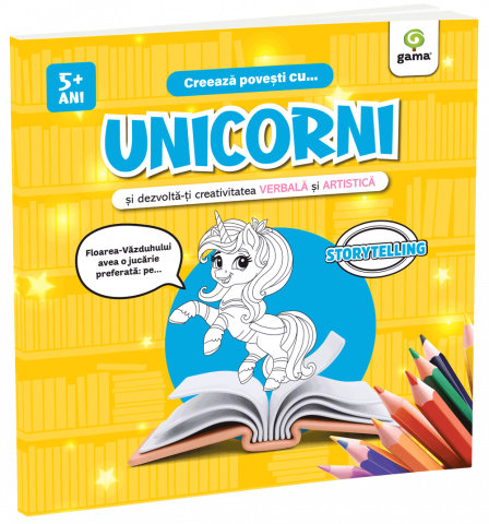Carti pentru copii - Creează povești cu... UNICORNI