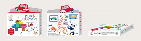 Creioane cerate interconectabile Block Crayons - Masina, Haku Yoka [4]