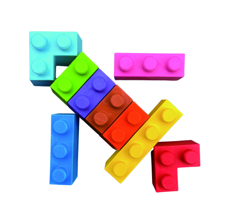 Creioane cerate interconectabile Block Crayons - Racheta, Haku Yoka [1]