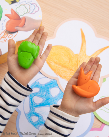 Creioane cerate pentru degete, set de 5 - Micul Print [5]