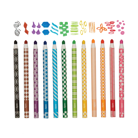 Creioane colorate Color Appeel, set de 12, cu invelis detasabil [1]