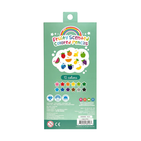 Creioane colorate parfumate - Yummy Yummy, set de 12 [9]