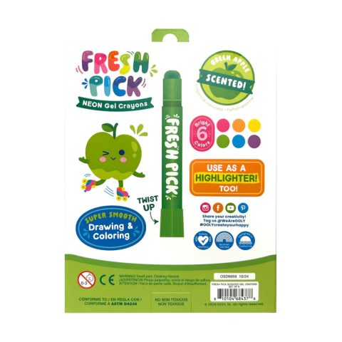 Creioane parfumate Fresh Pick, Apple (Set de 6) [2]