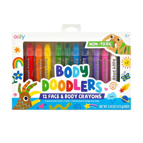 Papetarie si Rechizite - Creioane pictura pentru fata si piele, Body Doodlers, set de 12
