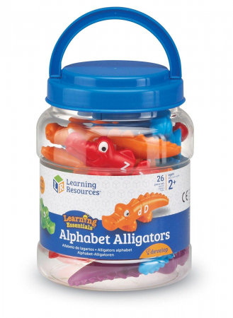 Jocuri litere si cifre - Crocodili cu litere, Learning Resources, 2-3 ani +