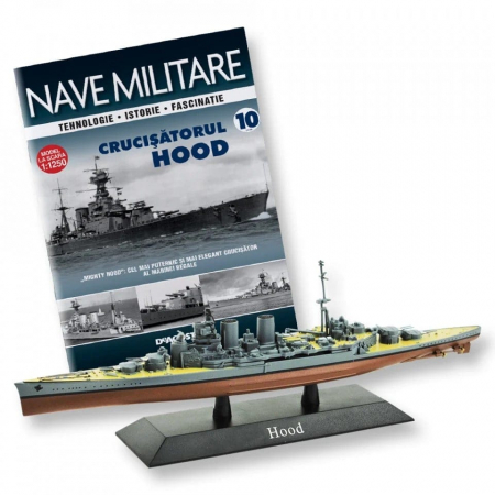 Colectia Nave Militare - Crucisatorul Hood - ediția nr. 10 (Nave Militare), DeAgostini, 12 ani +
