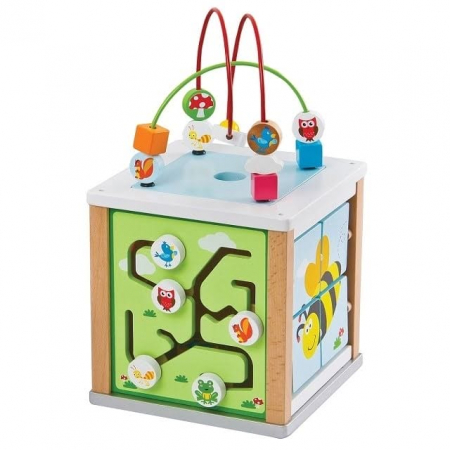 Cub cu 5 activitati, New Classic Toys, 2-3 ani + [3]