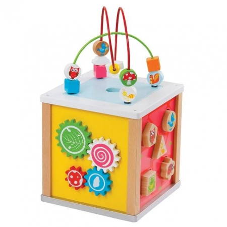 Cub cu 5 activitati, New Classic Toys, 2-3 ani + [1]