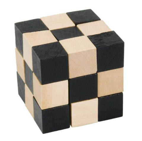 Puzzle din lemn - Cub sarpe negru - natur, Fridolin, 6-7 ani +