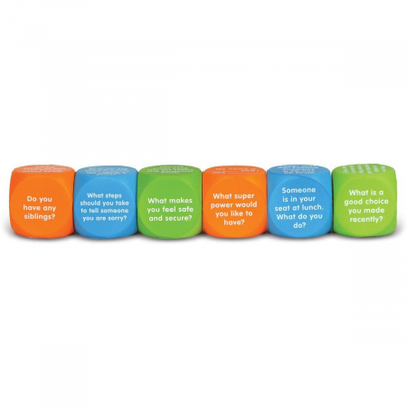 Cuburi lemn pentru conversatii, Descoperim emotiile, Learning Resources, 4-5 ani + [2]
