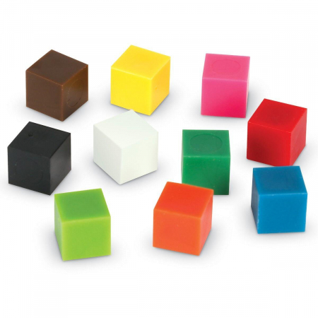 Cuburi multicolore (1cm), Learning Resources, 6-7 ani + [2]