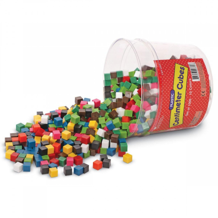 Cuburi multicolore (1cm), Learning Resources, 6-7 ani + [1]
