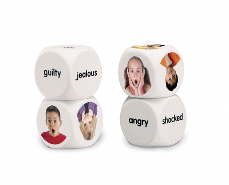 Jocuri dezvoltare emotionala - Cuburi pentru conversatii - emotii, Learning Resources, 6-7 ani +