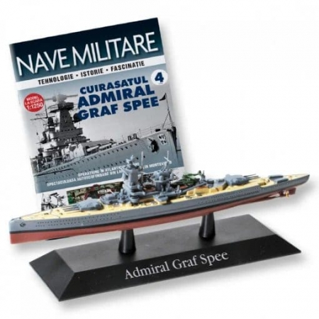 Colectia Nave Militare - Cuirasatul Admiral Graf Spee - ediția nr. 4 (Nave Militare), DeAgostini, 12 ani +