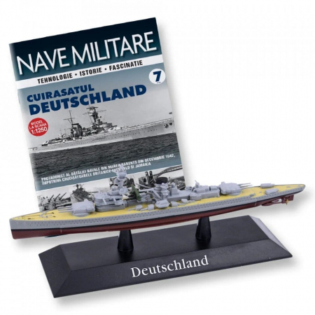 Colectia Nave Militare - Cuirasatul Deutschland - ediția nr. 7 (Nave Militare), DeAgostini, 12 ani +