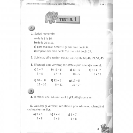 Culegere de exercitii si probleme pentru concursul Gazeta Matematica junior 2017 - clasa a I-a, DPH, 8-9 ani + [1]