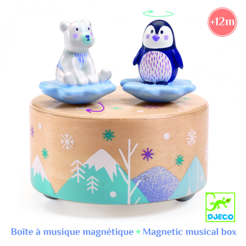 Cutie muzicala magnetica Djeco, Dansul pinguinului cu ursuletul [4]