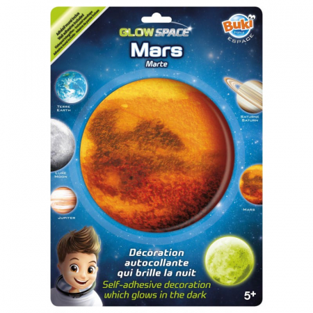 Decoratiuni de perete fosforescente - Marte, BUKI France, 4-5 ani + [1]