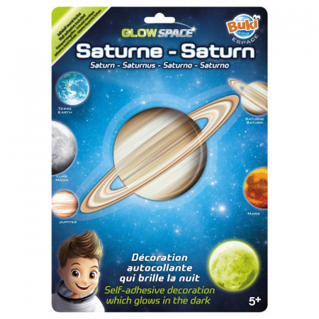 Decoratiuni de perete fosforescente - Planeta Saturn, BUKI France, 4-5 ani + [1]