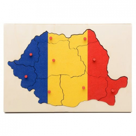 Jocuri geografie - Descopera tricolorul Romaniei!, +4 ani 