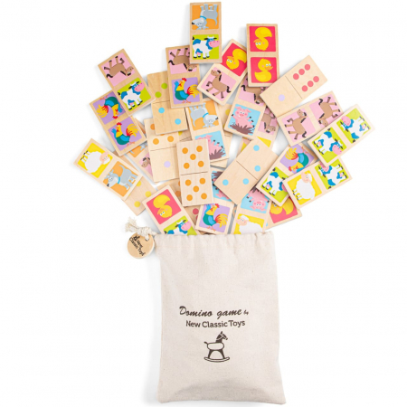 Domino - Animale, New Classic Toys, 2-3 ani + [1]