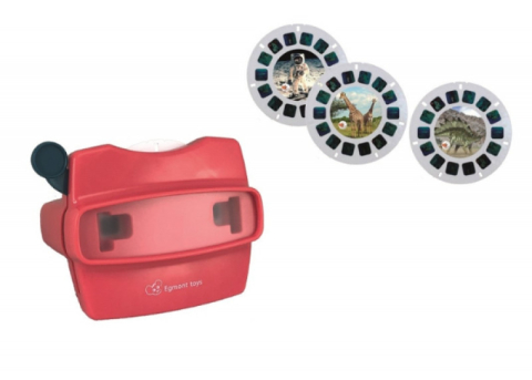 Jucarii baieti - Dream viewer diapozitive nostalgice Cosmos, dinozauri, animale, Egmont toys, 4-5 ani +
