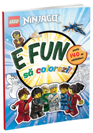 LEGO - E fun să colorezi! – Ninjago (carte Lego de colorat cu abțibilduri)