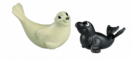 Animale marine - Elefantul de mare (puiul), Foca de Groenlanda (mama), DeAgostini, 2-3 ani +