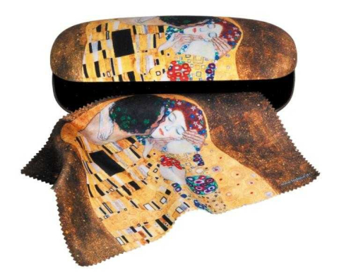 Vârsta - Etui cu textil si protectie ochelari, Klimt Sarutul, Fridolin, 6-7 ani +