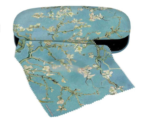 Vârsta - Etui cu textil si protectie ochelari, van Gogh Ramuri inflorite, Fridolin, 6-7 ani +