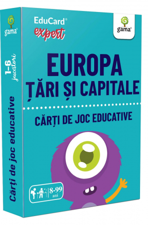 Jucarii educative 6 - 7 ani - Europa. Țări şi capitale, Editura Gama, 6-7 ani +