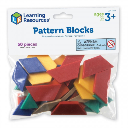 Jucarii copii 4-5 ani - Forme geometrice (50 piese), Learning Resources, 2-3 ani +
