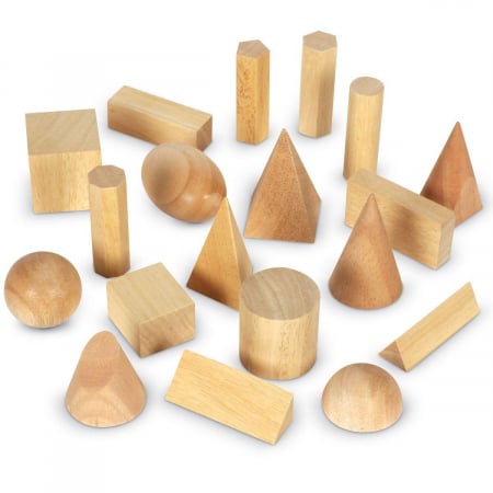 Vârsta - Forme geometrice din lemn (set 19), Learning Resources, 6-7 ani +