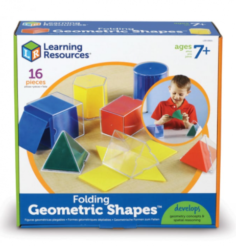 Forme geometrice pliante - 16 piese, Learning Resources, 7-11 ani [6]