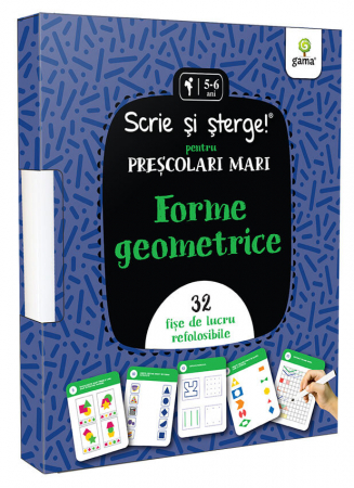Forme geometrice/Scrie și șterge!