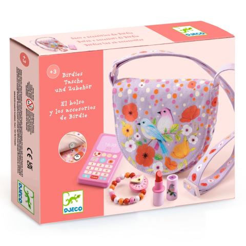 Jucarii copii 4-5 ani - Geanta cu accesorii Djeco, Birdie, 4-5 ani +
