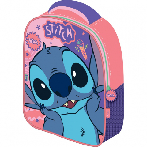 Ghiozdane si accesorii - Ghiozdan gradinita LILO & STITCH 3D, 26x10x32 cm, 1 compartiment, MUST TEAM