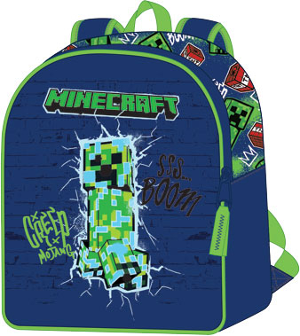Ghiozdane si accesorii - Ghiozdan scolar MINECRAFT imprimeu 3D dimensiuni 32x26x11cm