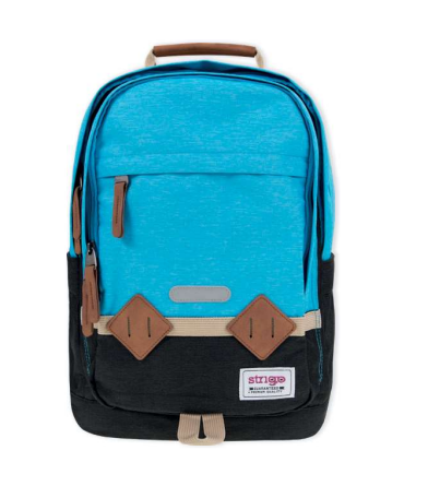 GHIOZDAN SCOLAR STRIGO LEISURE GRI, ROZ, ALBASTRU, 40×28×16 cm, 25 litri [4]