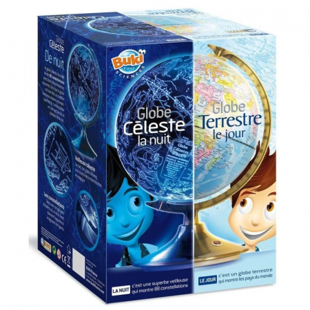 Vârsta - Glob terestru ziua - bolta cerului noaptea, BUKI France, 8-9 ani +