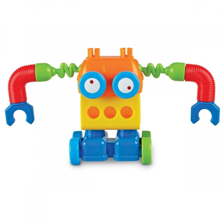 Hai sa construim - 1, 2, 3 Robotel colorat, Learning Resources, 2-3 ani + [5]