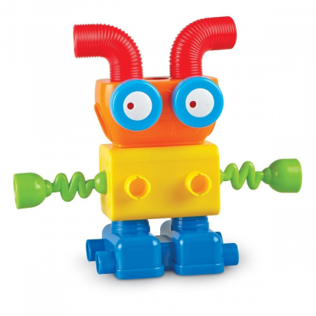 Hai sa construim - 1, 2, 3 Robotel colorat, Learning Resources, 2-3 ani + [4]