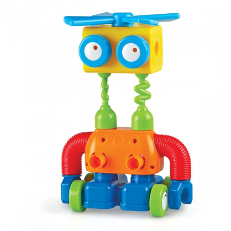 Hai sa construim - 1, 2, 3 Robotel colorat, Learning Resources, 2-3 ani + [2]