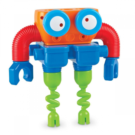 Hai sa construim - 1, 2, 3 Robotel colorat, Learning Resources, 2-3 ani + [3]
