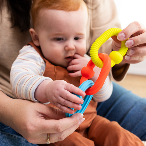 Inele senzoriale (set 3) din silicon cu efect pop pentru bebelusi [2]