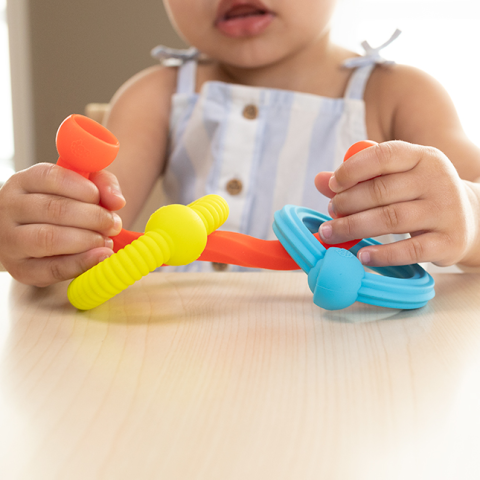 Inele senzoriale (set 3) din silicon cu efect pop pentru bebelusi [6]