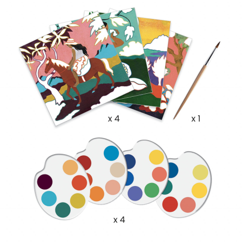 Inspired by Paul Gauguin, pictura Polynesia, Djeco, 6-7 ani + [2]